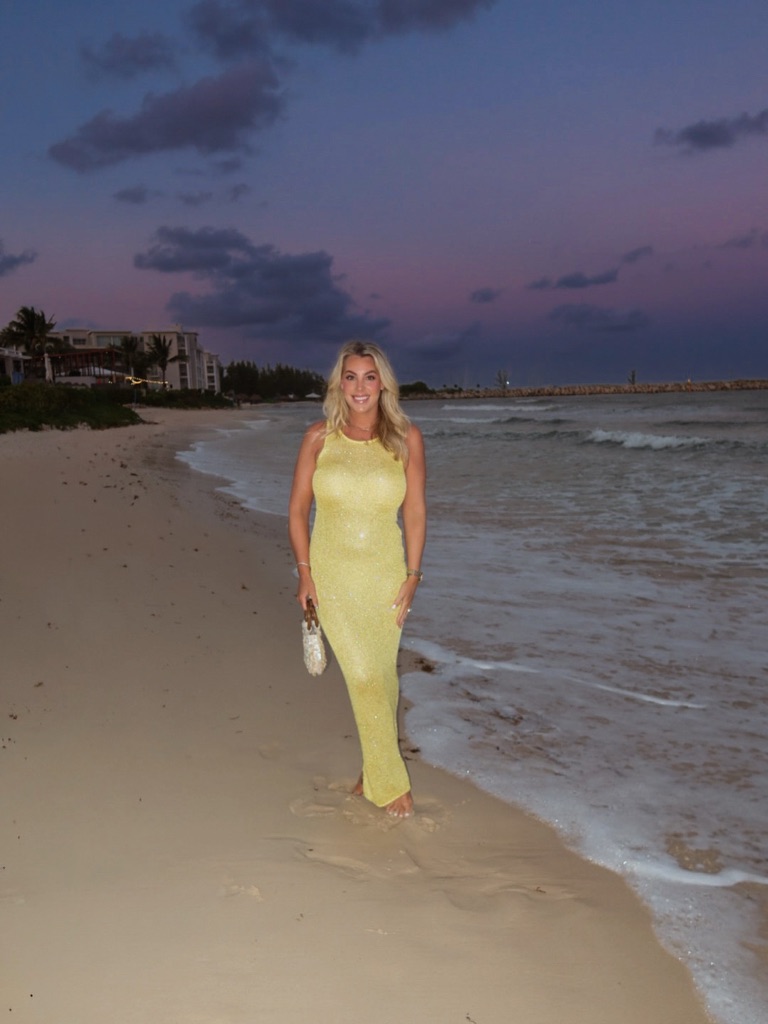 Asra Resort Natalia Dress Chartreuse Sequin
